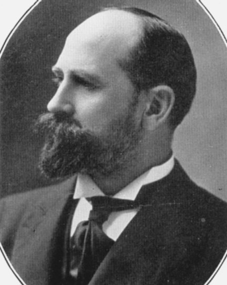 Greyscale photograph of Sir William Mackenzie
